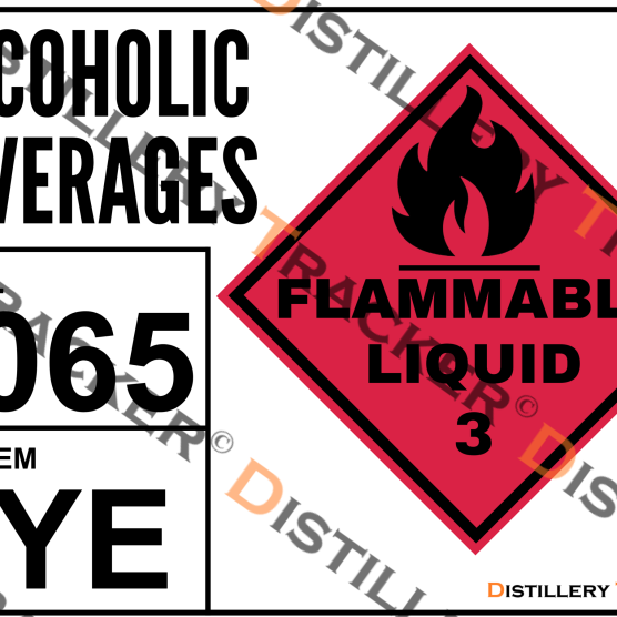 Flammable Liquid 3065 Printable A4